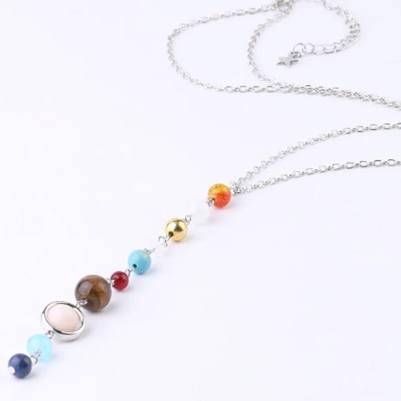Solar System Aligned Planet/Star Science Necklace - Picture 8 of 9